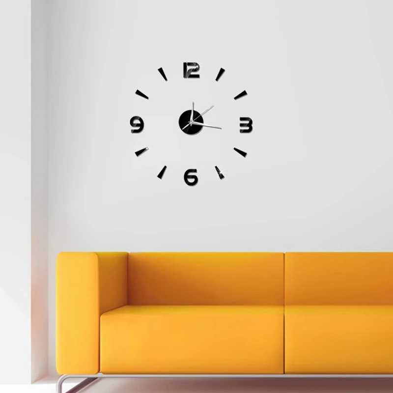 3D домашний декор кварцевые Diy настенные часы Horloge для гостиной Модные Акриловые