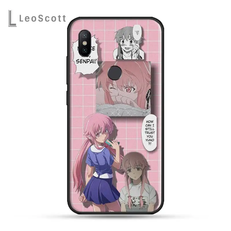 

Mirai Nikki Anime Gasai Yuno Phone Case For Xiaomi Redmi 7 8 9t a3 9se k20 mi8 max3 lite 9 note 9s 10 pro