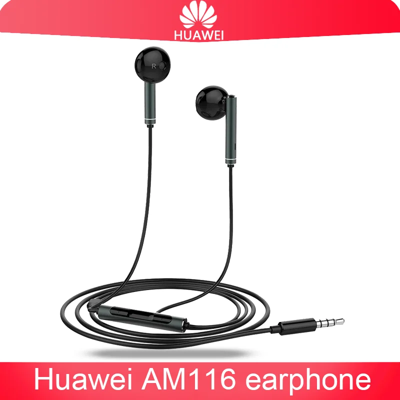Оригинальные проводные наушники Huawei AM116 с разъемом 3 5 мм улучшенные