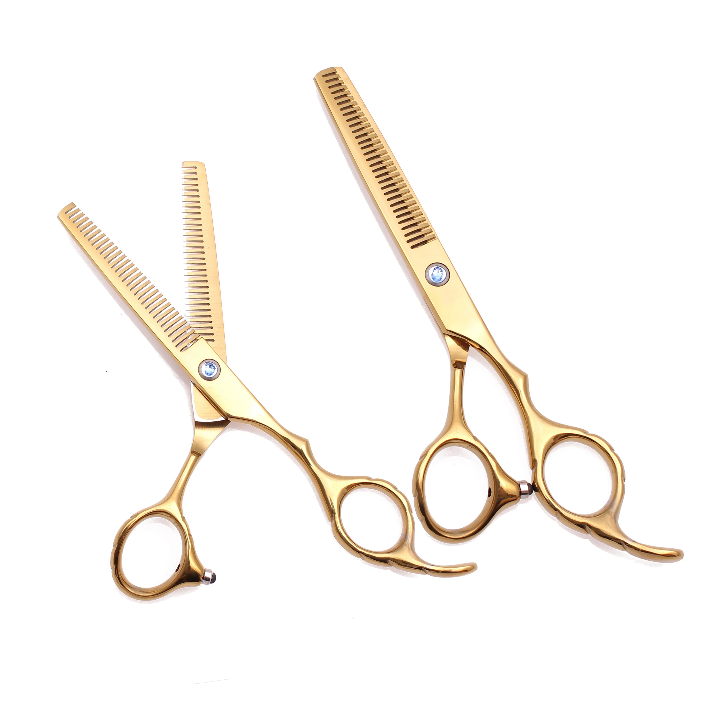 Парикмахерские ножницы для филировки двухсторонние зубцы Purple Dragon 5 дюйма 6 дюймов