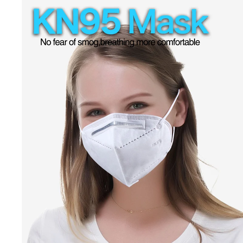 

100 Piece FFP2 Mascarillas KN95 Facial Masks Adults 5 Layers Filter Face Mask Filtration Mouth Masks Dustproof Respirator Mask