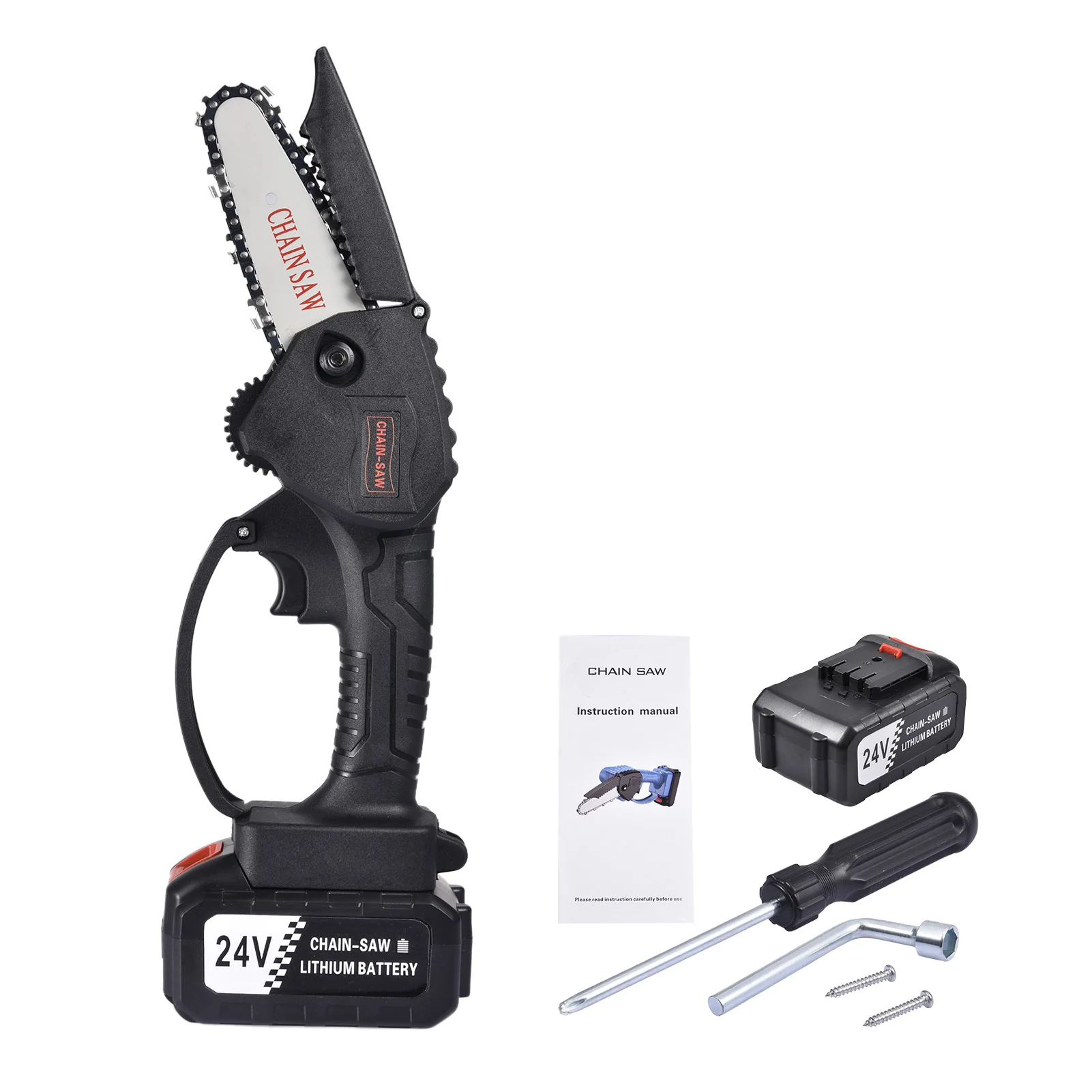 

Mini Chainsaw Rechargeable Hand-held Electric Pruning Saw Tool Suitable For Cutting Wood Pruning Branches Gardening