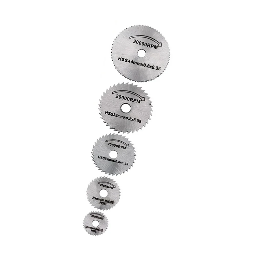 

7Pcs High Steel Cutting Disc Small Metal Electric Mill Accessories Silver (1Pc 6mm Rod + 6Pcs Cutting Disk)