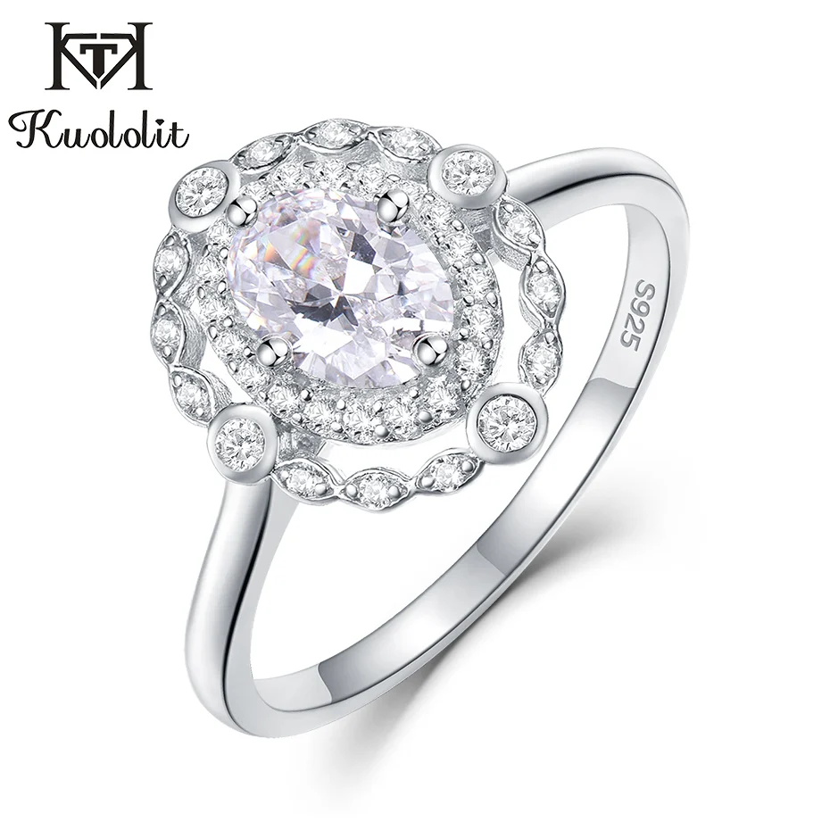 Женское кольцо из серебра 925 пробы с фианитом|Кольца| |