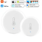 Датчик температуры и влажности Tuya ZigBee3.0 на батарейках, работает с умным домом Alexa Google Assistant и Tuya Zigbee Hub