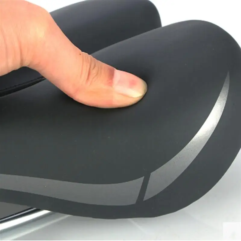 Очень мягкое MTB седло для дорожного велосипеда гелевое кожаное стеганое сиденье