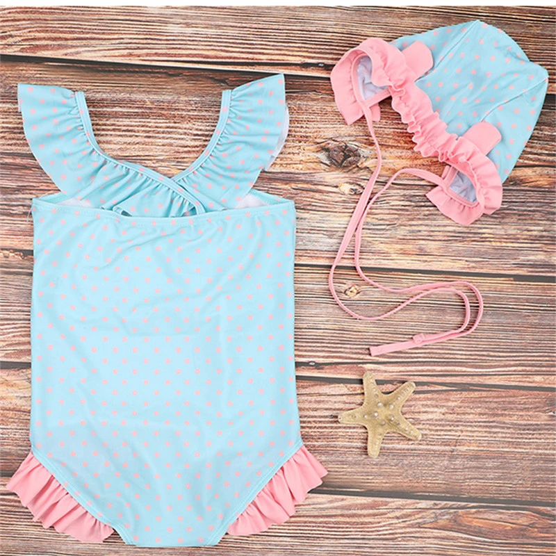 1 8 лет детский слитный купальник для девочек в форме розового кролика купальный