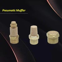 pneumatic brass exhaust muffler bsl bmsl besl m5 18 14 38 12 fitting noise filter reducer connector throttle silencer
