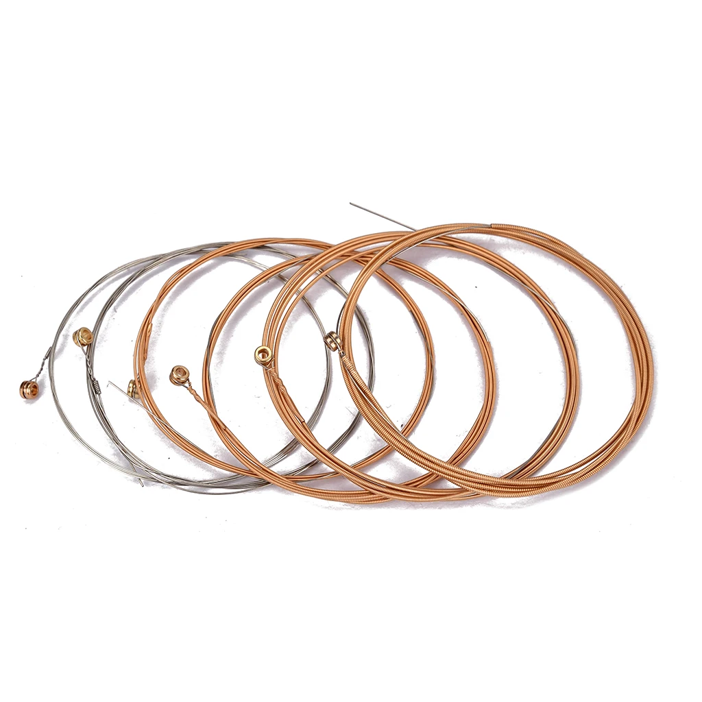 

Set of 6 Metal Guitar Strings for Acoustic Folk Guitar Parts Accessories