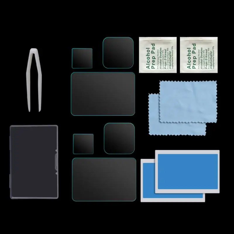 3 шт. в 1 ультра тонкая закаленная пленка для GoPro 8 Защитное стекло экрана защита от