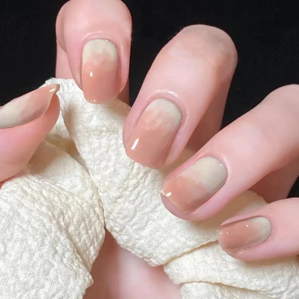

Молоко чай персиковый дизайн Искусственные ногти искусство бриллианты съемные патчи для ногтей Готовые накладные ногти 24 шт.