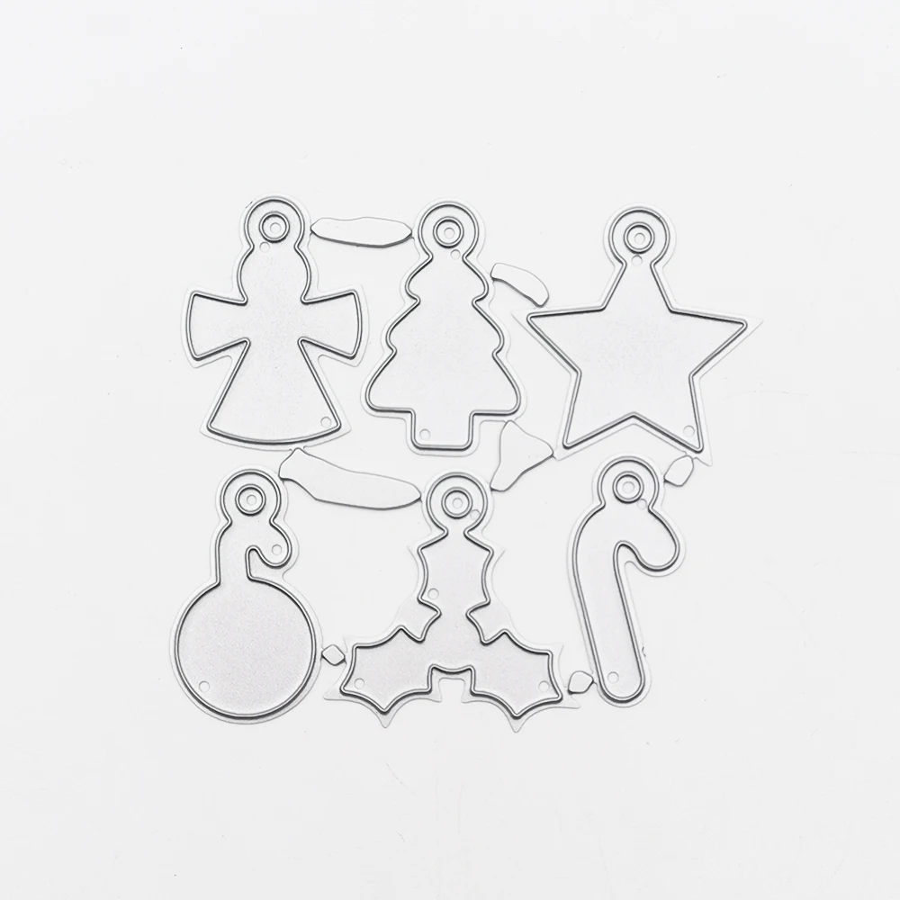 Christmas Pendant Gadgets Craft Metal Cutting Frame Templates Scrapbooking Embossing Paper Cards Photo Album Stencils Dies | Дом и сад