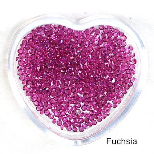 Fuchsia 1,1 мм-1,6 мм стразы мини-Пикси стразы без горячей фиксации микро-циркониевые блестящие стразы мини-украшения для дизайна ногтей B3191 - Цвет: Fuchsia