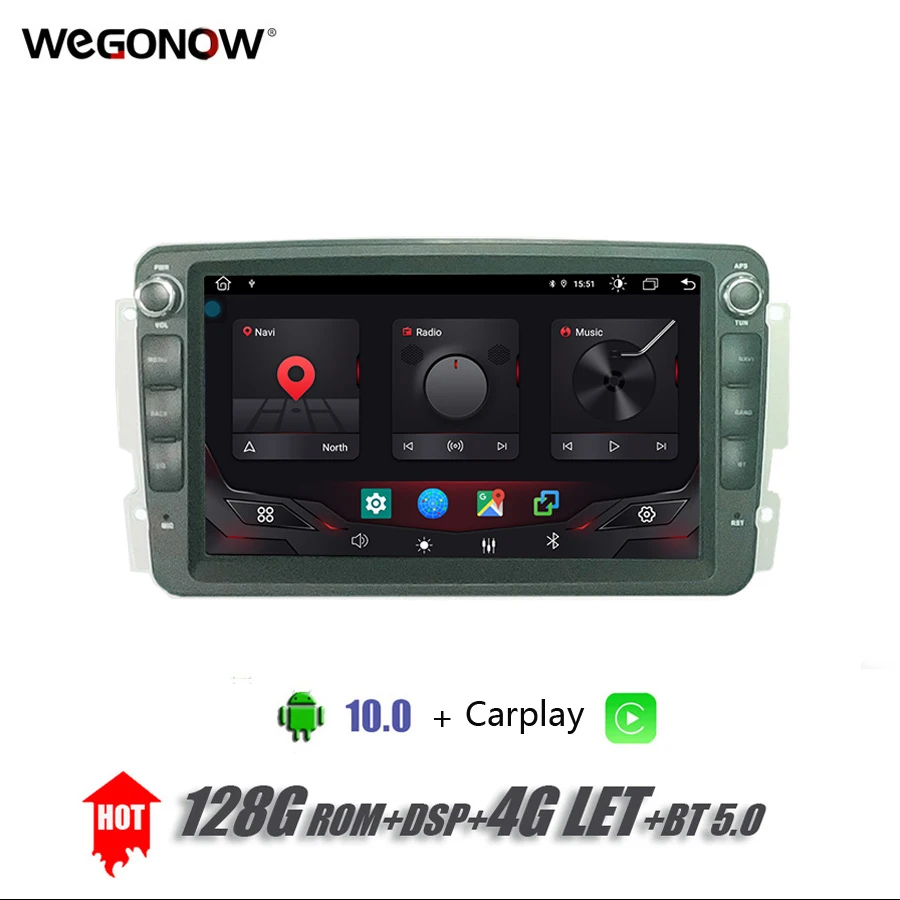 DSP IPS Android 10 0 8 ядер 4 Гб ОЗУ 128 ГБ Автомобильный DVD-плеер GPS карта WIFI радио для Benz Vaneo