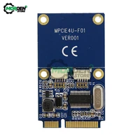dropship mini pci e to usb 2 0 adapter card notebook mini pcie extend dual port usb2 0 connector adapter