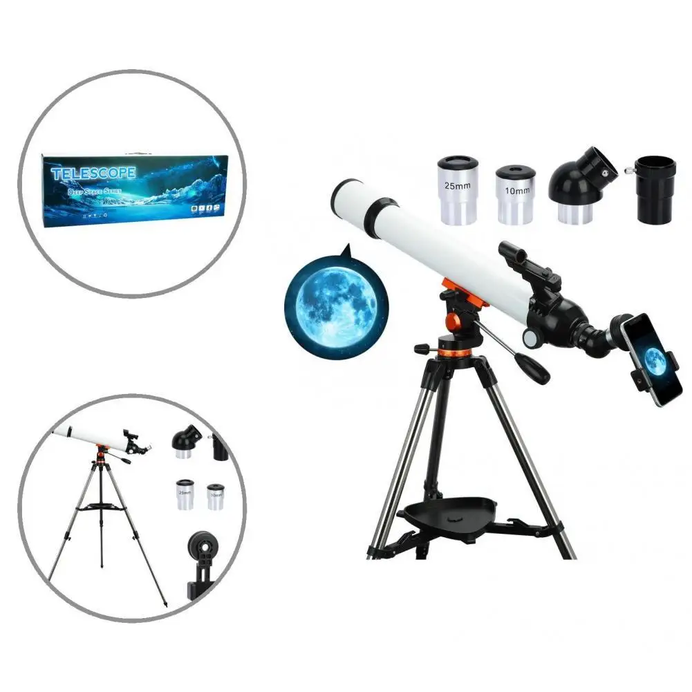 

Alt-Azimuth Control Decent Color 70/700mm Astronomical Monocular Telescope with Tripod for Astronomer