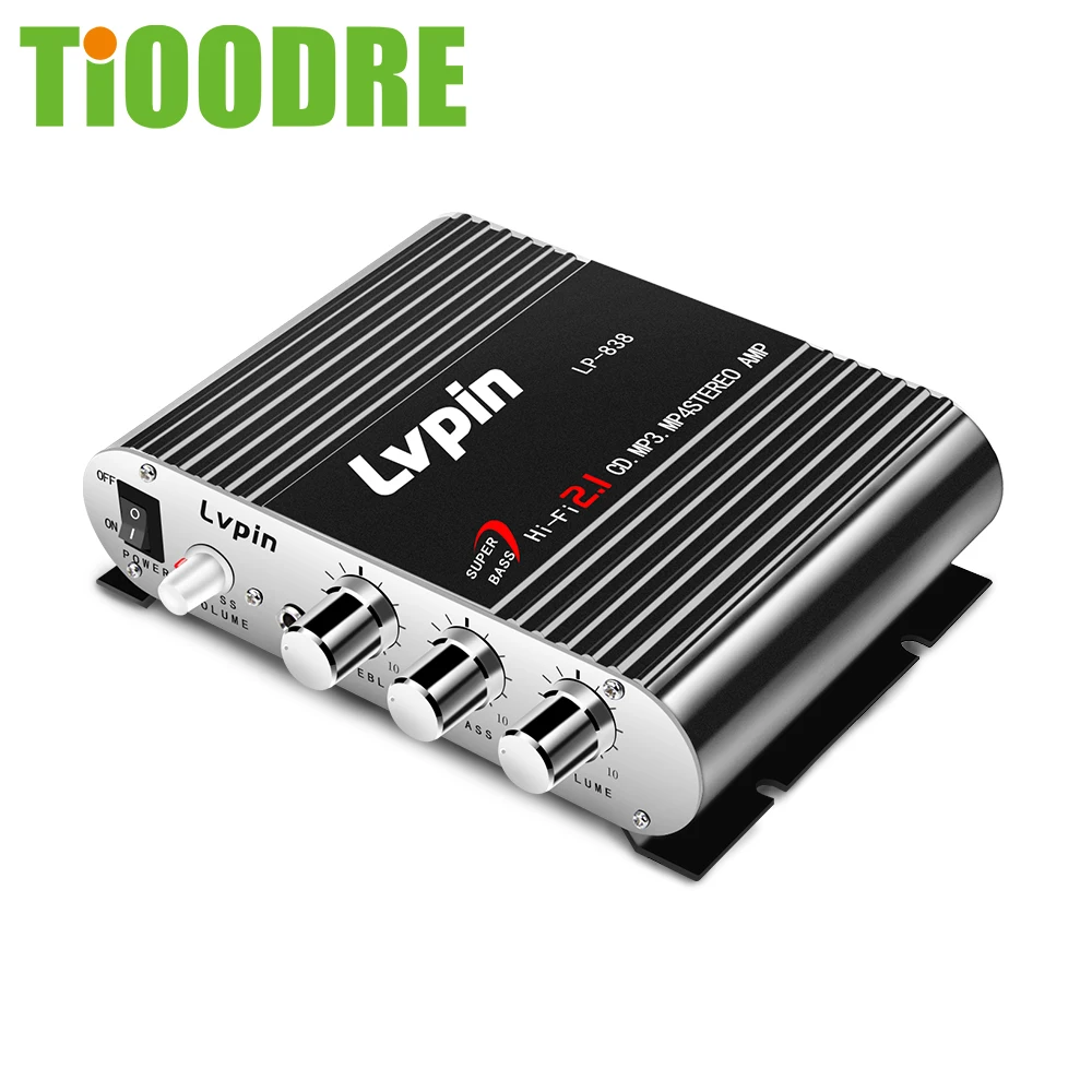 Усилитель для автомобиля и мотоцикла высококачественный стереозвук 12 В мини Hi Fi