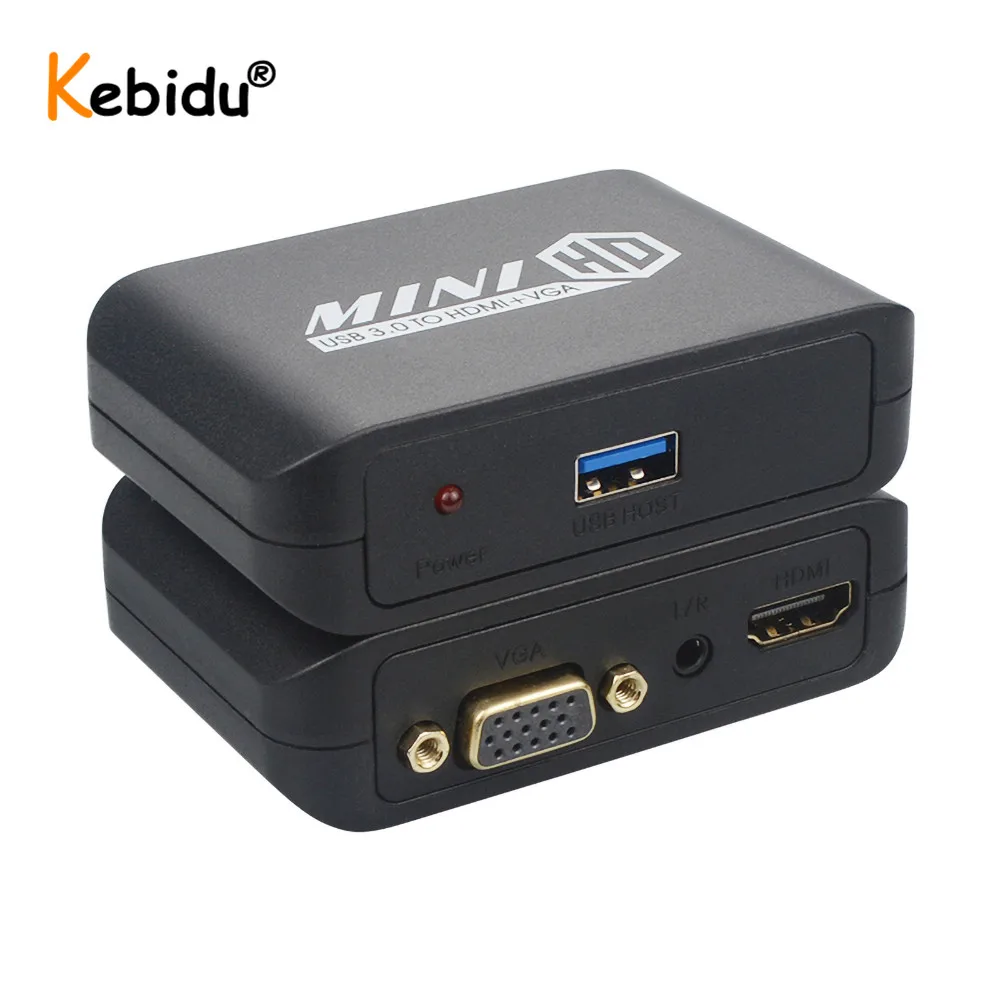 Конвертер USB 3 0 в HDMI совместимый преобразователь USB3.0 VGA для Windows 10 Mac Os.