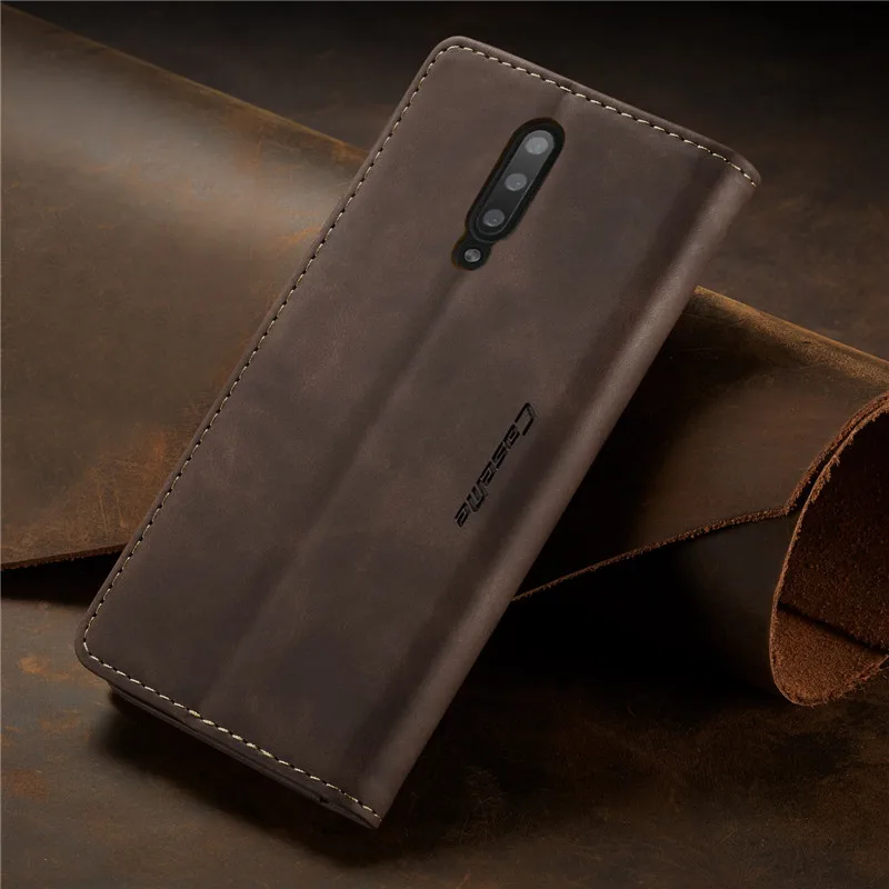 CaseMe Высокое качество Ретро Магнитный Флип-Стенд кожаный чехол для OnePlus 7 Pro кошелек чехол для One Plus 7 чехол для телефона Coque