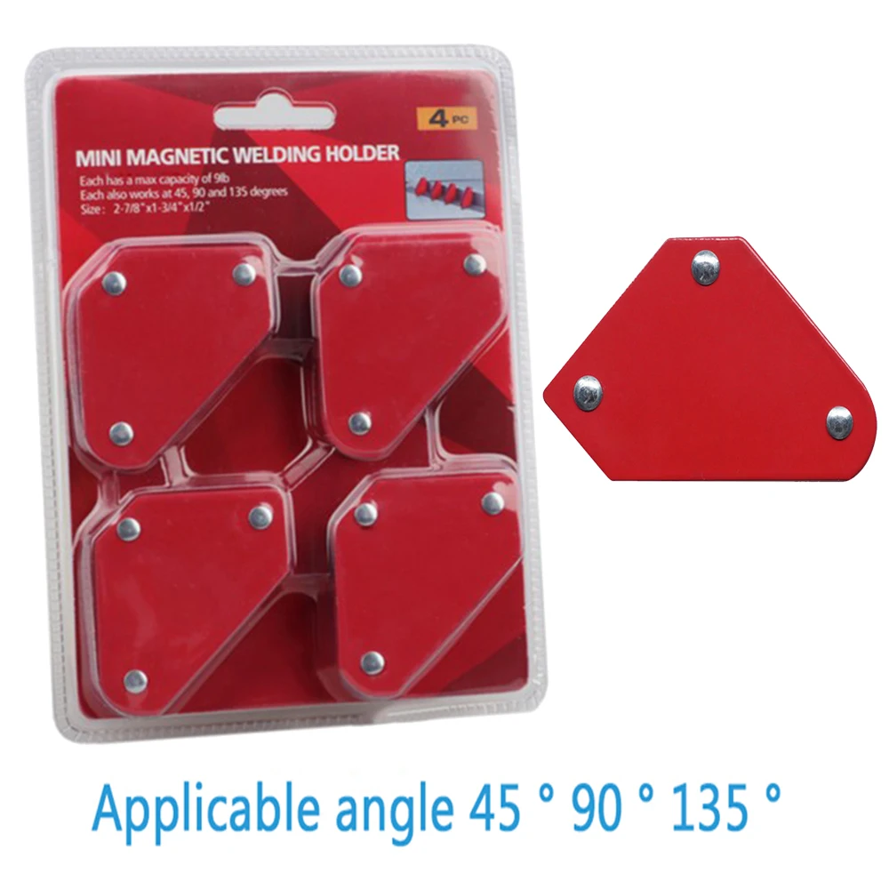 

4Pcs Magnetic Welding Holder Multi-Angle Solder Arrow Strong Magnet Weld Fixer Positioner Auxiliary Locator Tool Ferrite Holder