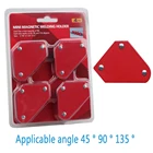 4 шт. Магнитный сварочный держатель под разными углами припоя стрелка сильный магнит сварки фиксаж позиционер дополнительный локатор инструмент ферритовый держатель