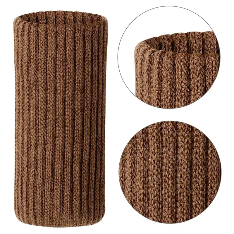 

56 Pcs Chair Leg Socks Knitted Socks Leg Floor Protectors Furniture Table Feet Covers, 24 Pcs 11.5 X 3cm & 32 Pcs 10cm