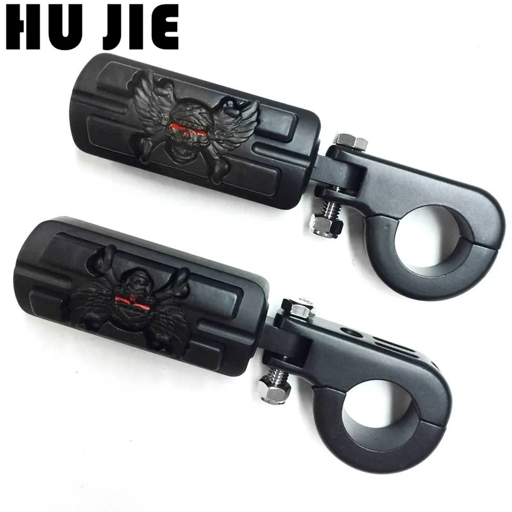 Мотоцикл 1 1/4 &quotHighway Skull Peg Foot P-clampes для Sportster 883 1200 Yamaha XV1600 Suzuki | Автомобили и