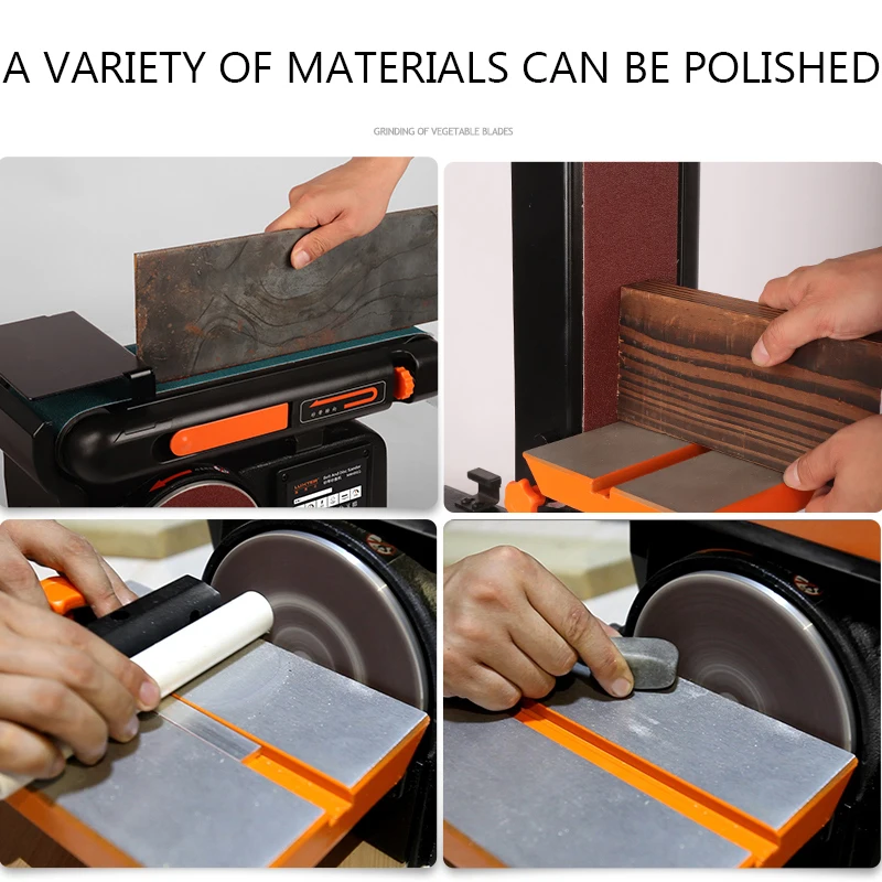 бесплатная доставка Шлифовальный станок с абразивной лентой 550 Вт/750 Вт