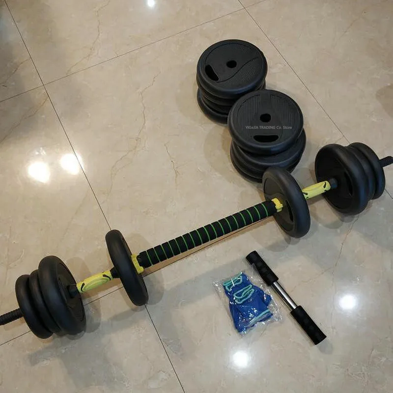 Набор для гантелей комплект из двух съемных с резиновым покрытием всего 30 кг |