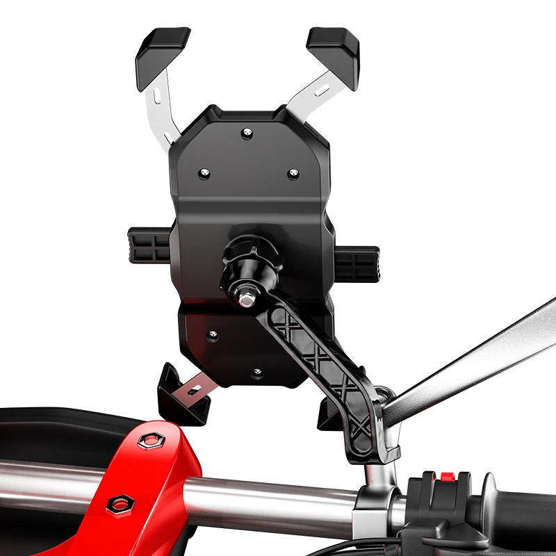 

Electric motorcycle aluminum alloy extension bracket multi function rear view mirror accessories pedal battery