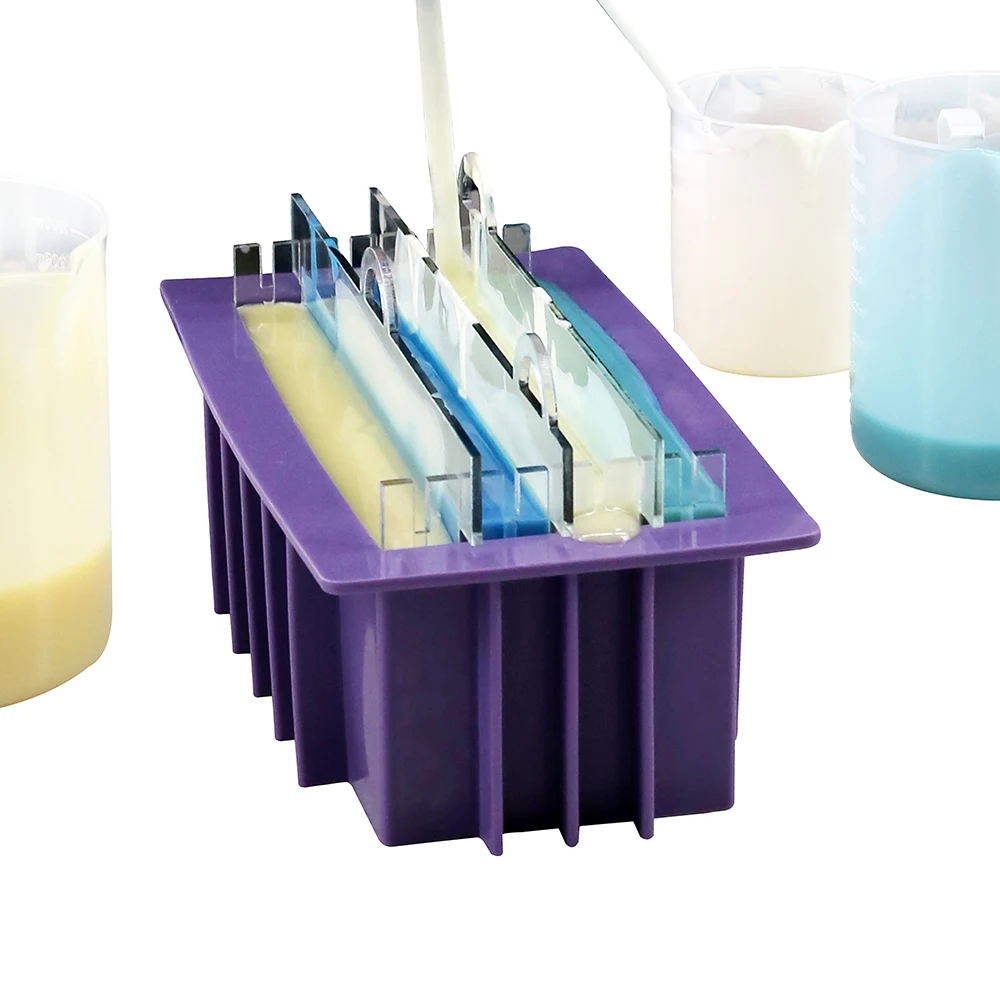 

Render Soap Making Set Silicone Mold with Separators Planer Cutters Cold Process Soaps Making Tools