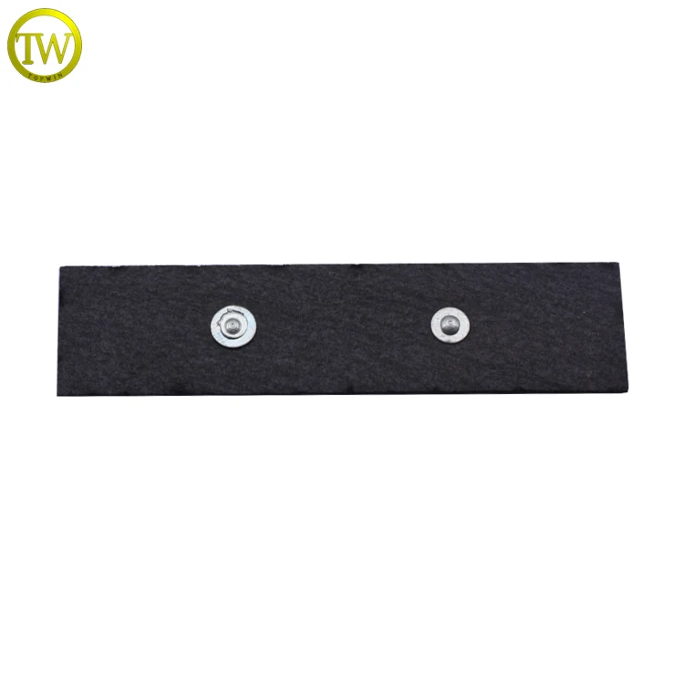 Пользовательские тисненые джинсы черный металлический логотип кожаные наклейки