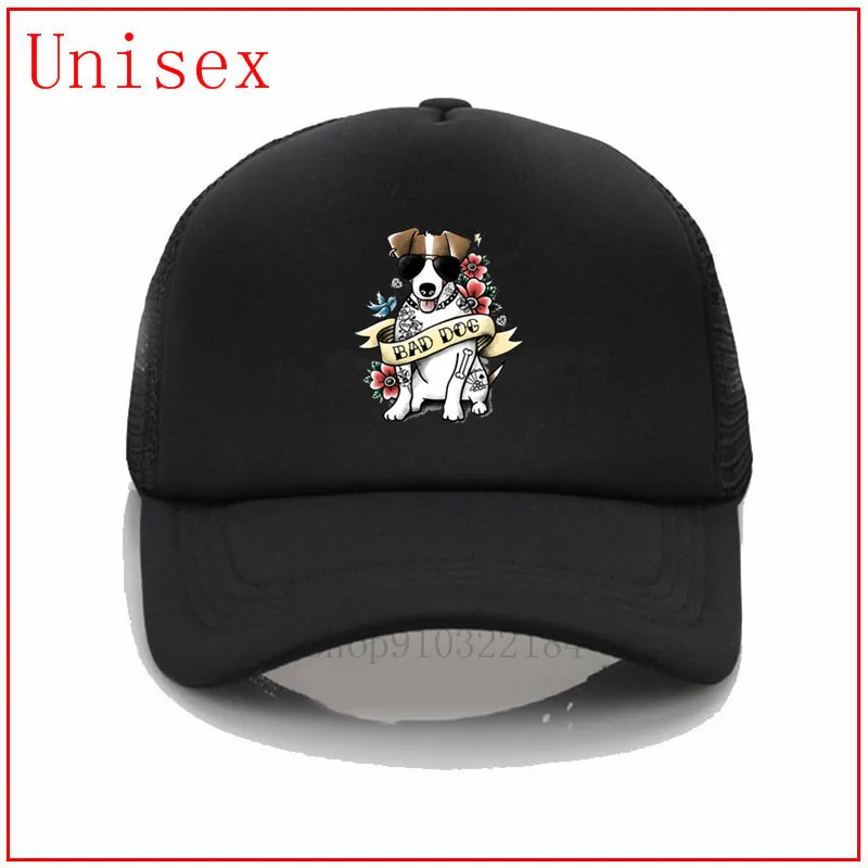Бейсболка унисекс летняя для девочек Джек-Рассел терьер крутой татуировка