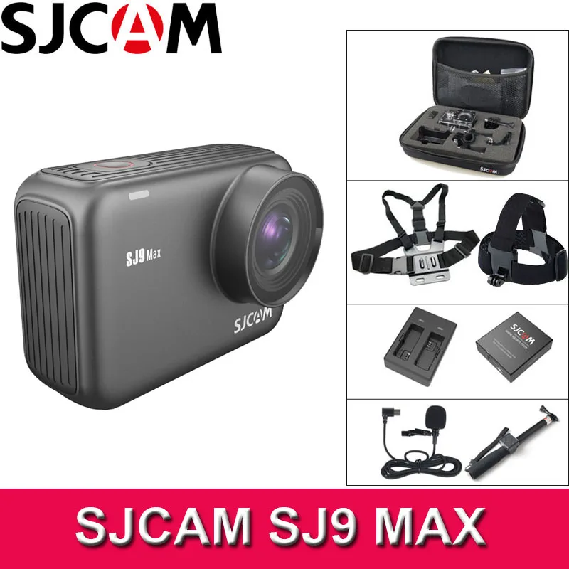 Экшн камера SJCAM SJ9 MAX 4K Wi Fi водонепроницаемый корпус 10 м DV 96683 1080P Full HD потоковое