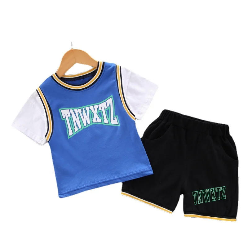 

New Summer Baby Boys Girls Clothes Suit Children Sports T-Shirt Shorts 2Pcs/Sets Toddler Casual Costume Outfits Kids Tracksuits