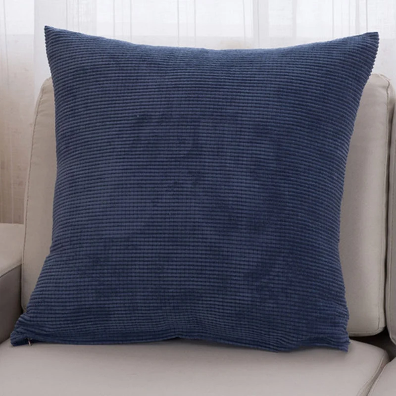 

Cushion Cover Christmas Pillow Case Pillowslip Square 45*45cm Polyester Simplicity Solid Color Home Supplies Car Decor