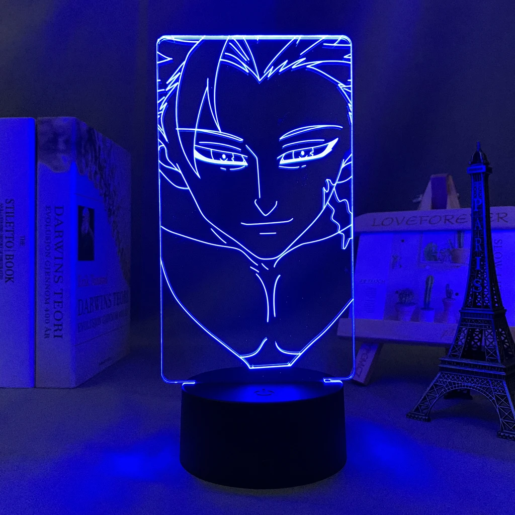 

Аниме Светодиодная лампа семь смертных грехов бан для декора комнаты RGB меняющий цвет ночник s подарок манга светильник семь смертных грехо...