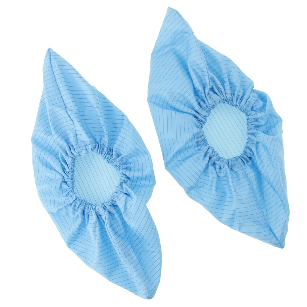 

Anti-static Reusable Shoe Boot Cover Blue Overshoe Protector For Workshop