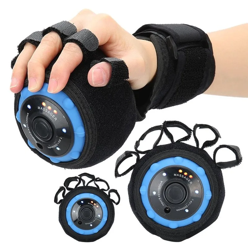 

NEW Electric Hand Massage Ball Infrared Therapy Hot Compress Stroke Hemiplegia Finger Rehabilitation Recovery Training Machine