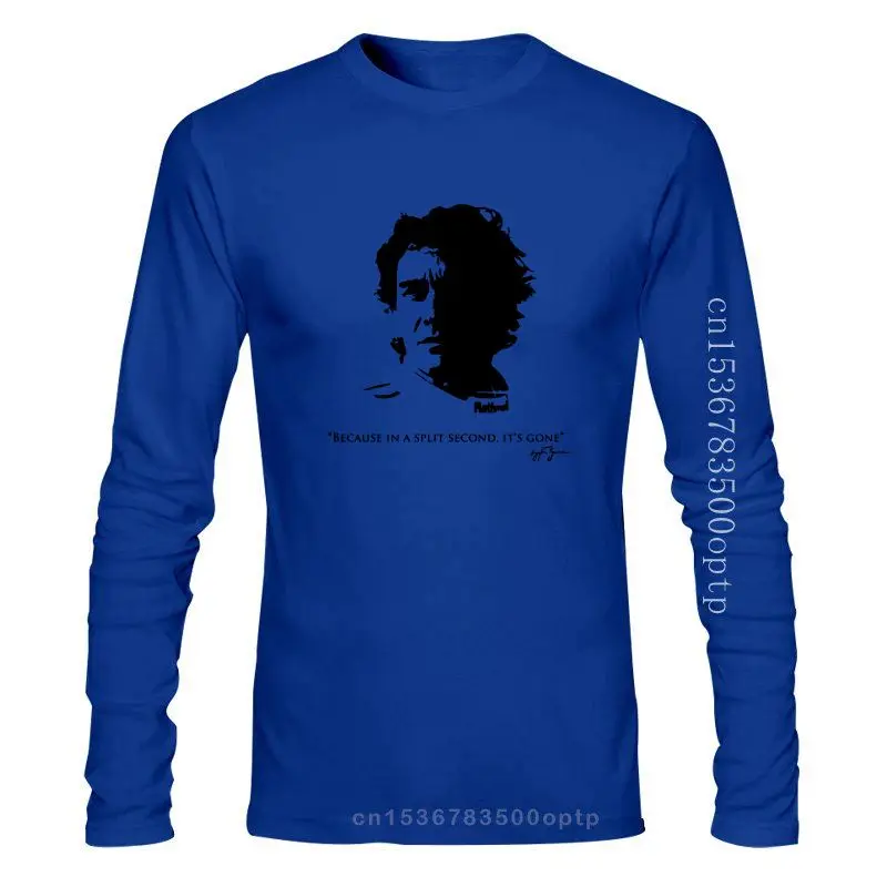 

New 2021 2021 Fashion Brand Clothing Ayrton Senna Tribute Funny Men T Shirt Printing Shirt 031986