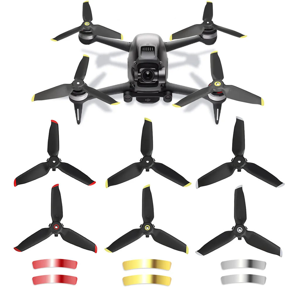 4pcs FPV Combo Drone Three Leaves Propellers for DJI Propeller Quick Release Blade Props Noise Reduction Accessoires | Электроника