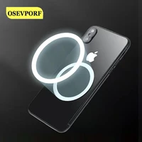 round metal ring for magnetic suction qi wireless charger air vent magnet car mount holder stickers for iphone 12 pro max 12mini