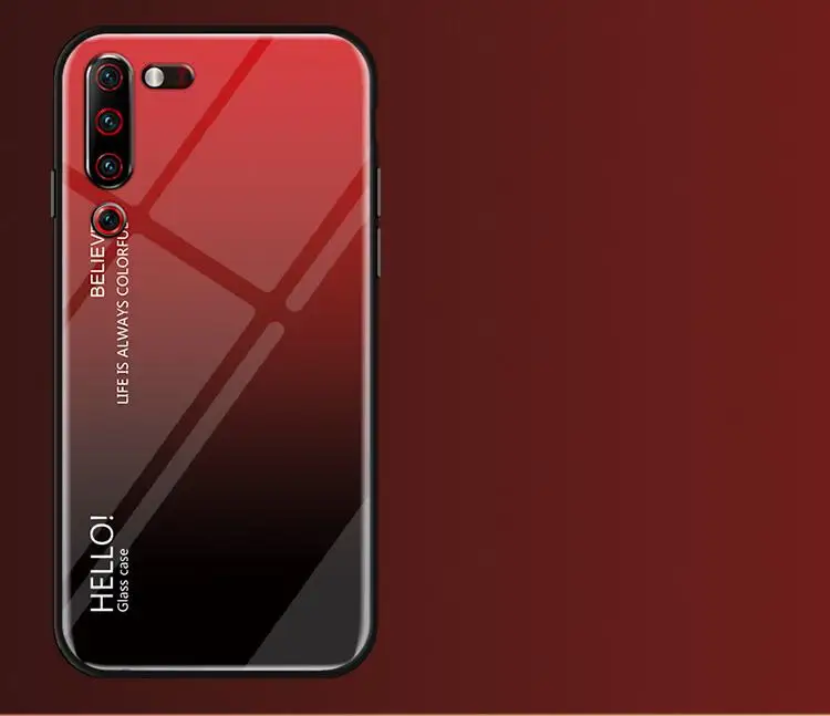 Для lenovo Z6 Pro Lite чехол модный жесткий закаленное стекло роскошный градиент задняя крышка чехол для lenovo Z5S Z6lite Z6Pro чехол для телефона