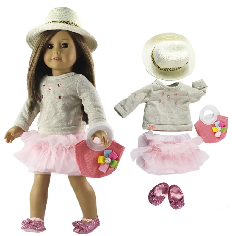 

Модная Одежда для кукол, наряд для 18-дюймовой американской куклы, много стилей на выбор #06