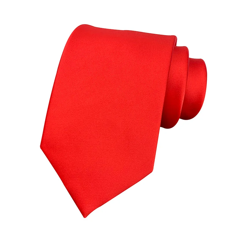 Linbaiway 8 см однотонные галстуки для мужчин из полиэстера тканый галстук Модный