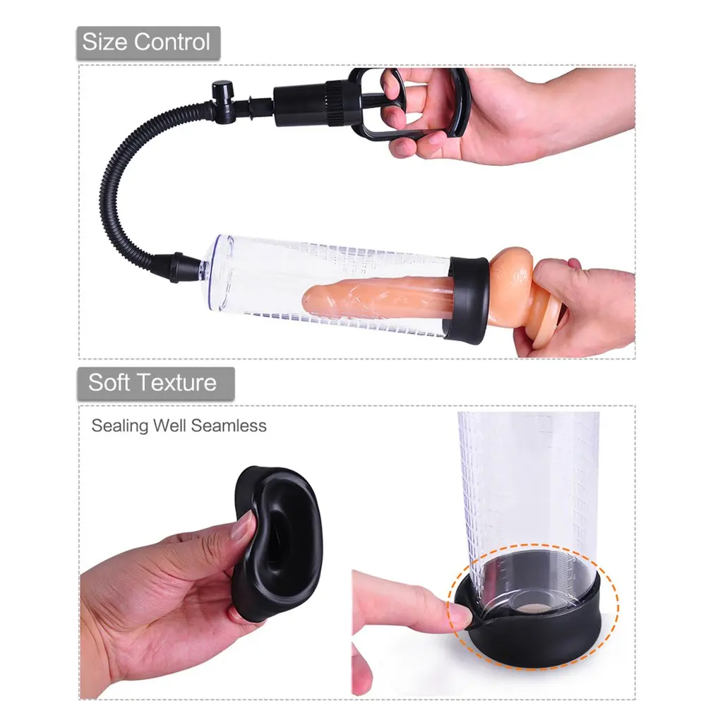 Мужской Массаж Уход за большой размер 6 5 см Диаметр Ручной насос для мужчин Cock