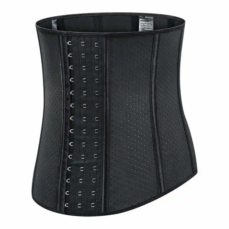 Women Girdles For Fat Tummy Slimming Cincher Corset Latex Waist Trainer 9 Steel Bone Hook And Eye Corset Top Workout Shapewear