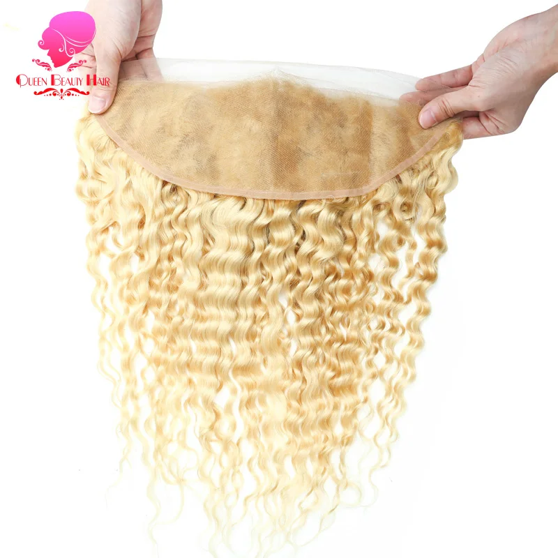 Королева блонд человеческие волосы 3/4 пучки 613 Remy малазийские вьющиеся с