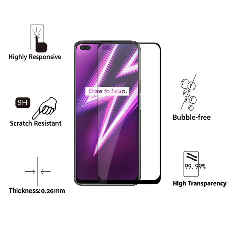 2 в 1 для OPPO Realme 6 Pro Camera стекло линзы 6Pro Защитная пленка экрана из закаленного