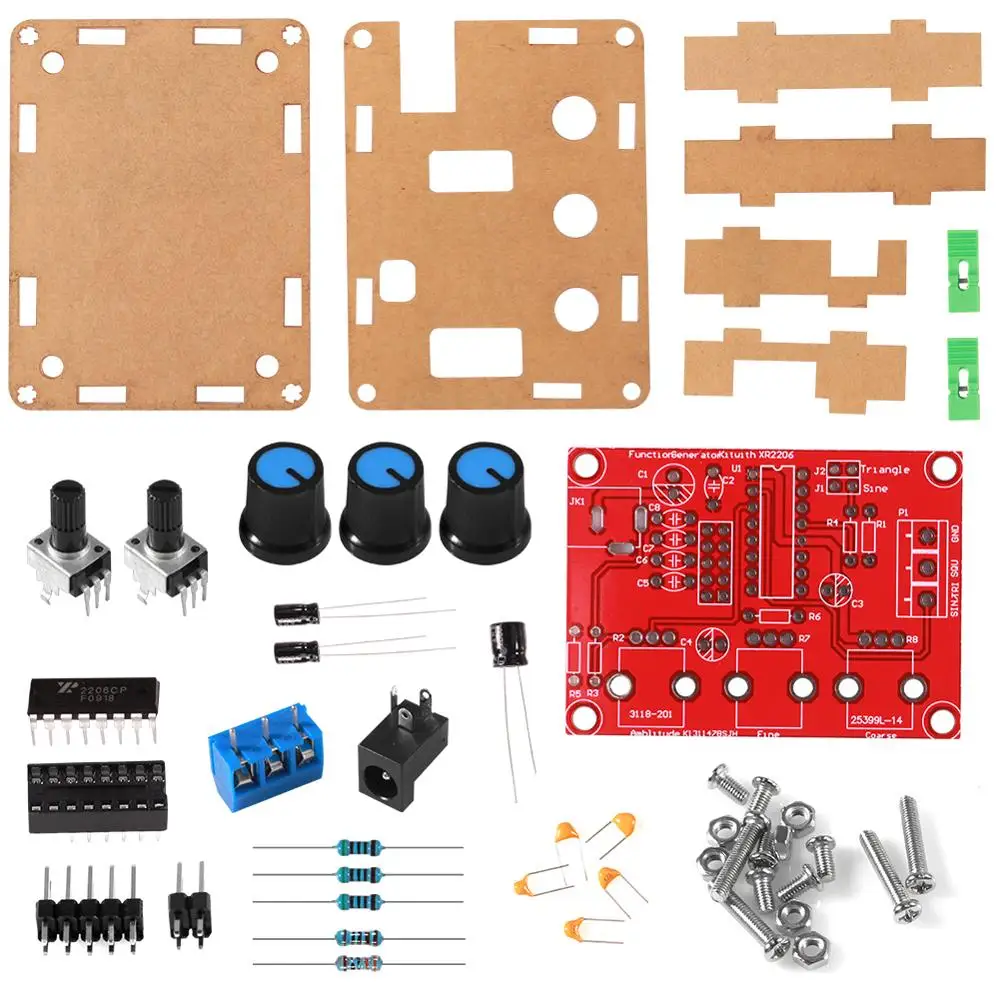 1 Гц МГц XR2206 функциональный генератор сигналов DIY Kit синус/треугольник/квадратный